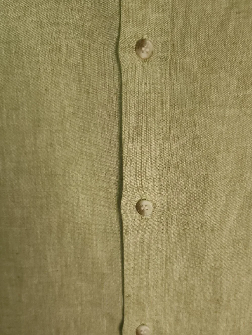 Banana Republic Men's Short Sleeve Linen Button-Down Shirt - Light Sage Green